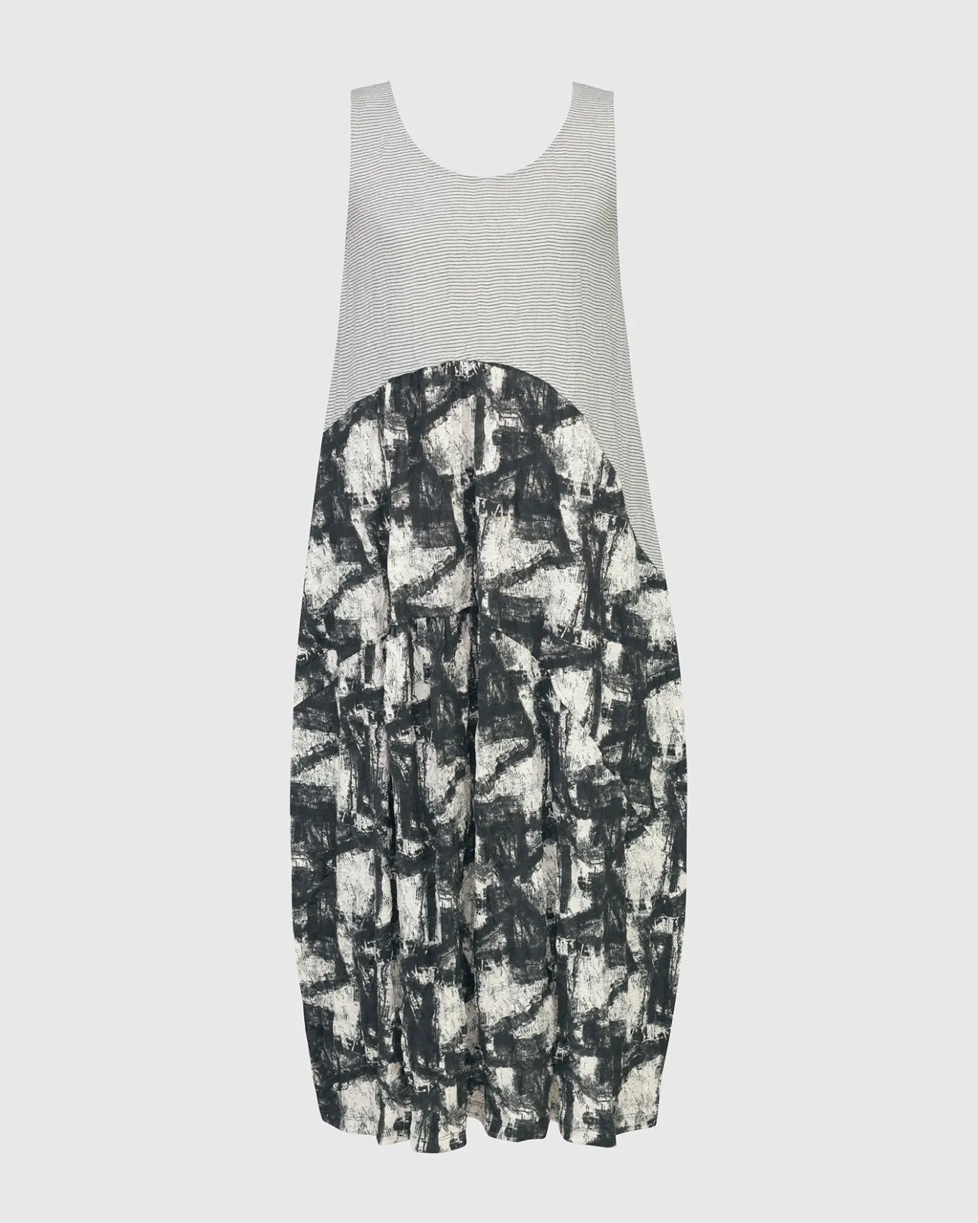 Women Alembika Dresses<Marble Crinkle Tank Dress, Black
