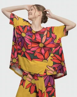 Women Alembika Tops & Tunics<Marigold Trapeze Top, Bouquet