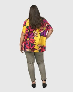 Women Alembika Tops & Tunics<Marigold Trapeze Top, Bouquet