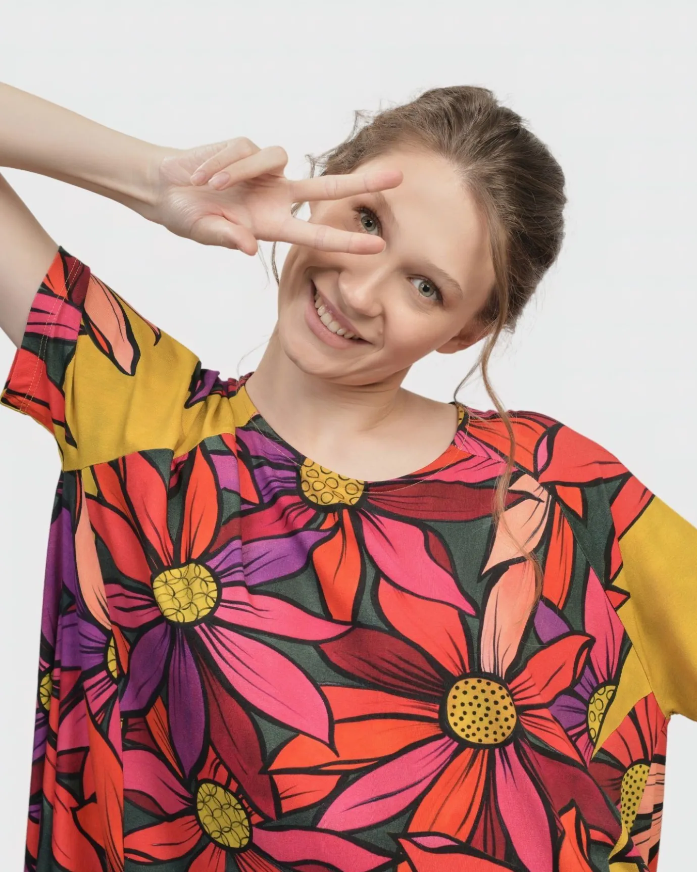 Women Alembika Tops & Tunics<Marigold Trapeze Top, Bouquet