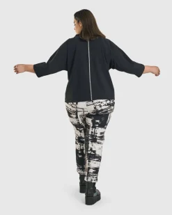 Women Alembika Tops & Tunics<Matrix Boxy Top, Black