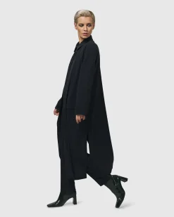 Women Alembika Jackets<Matrix Duster, Black