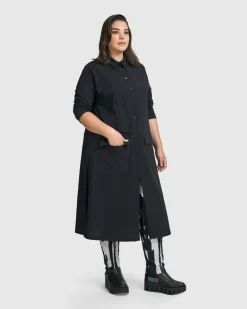 Women Alembika Jackets<Matrix Duster, Black