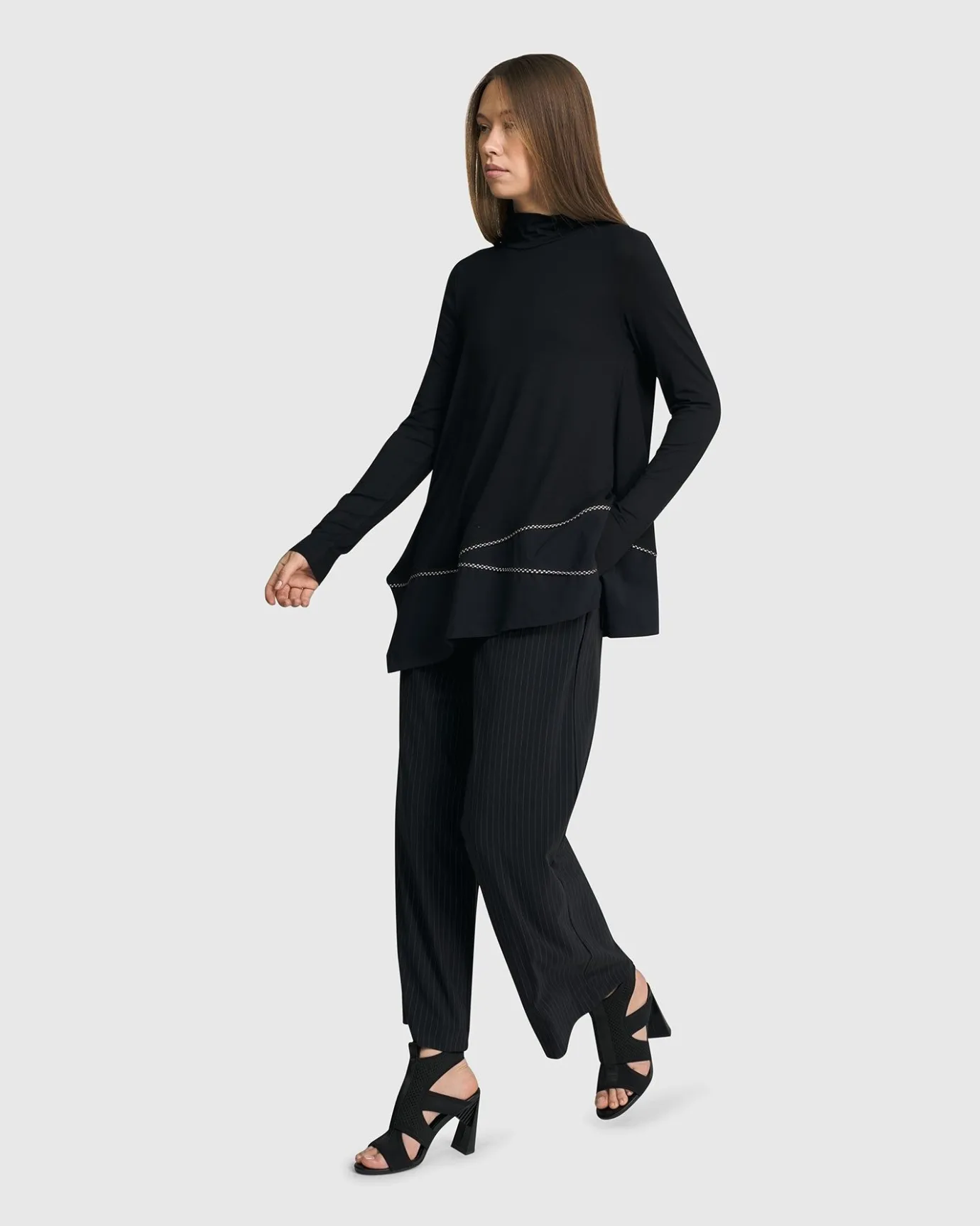 Women Alembika Tops & Tunics<Mazzy Mockneck Top, Black