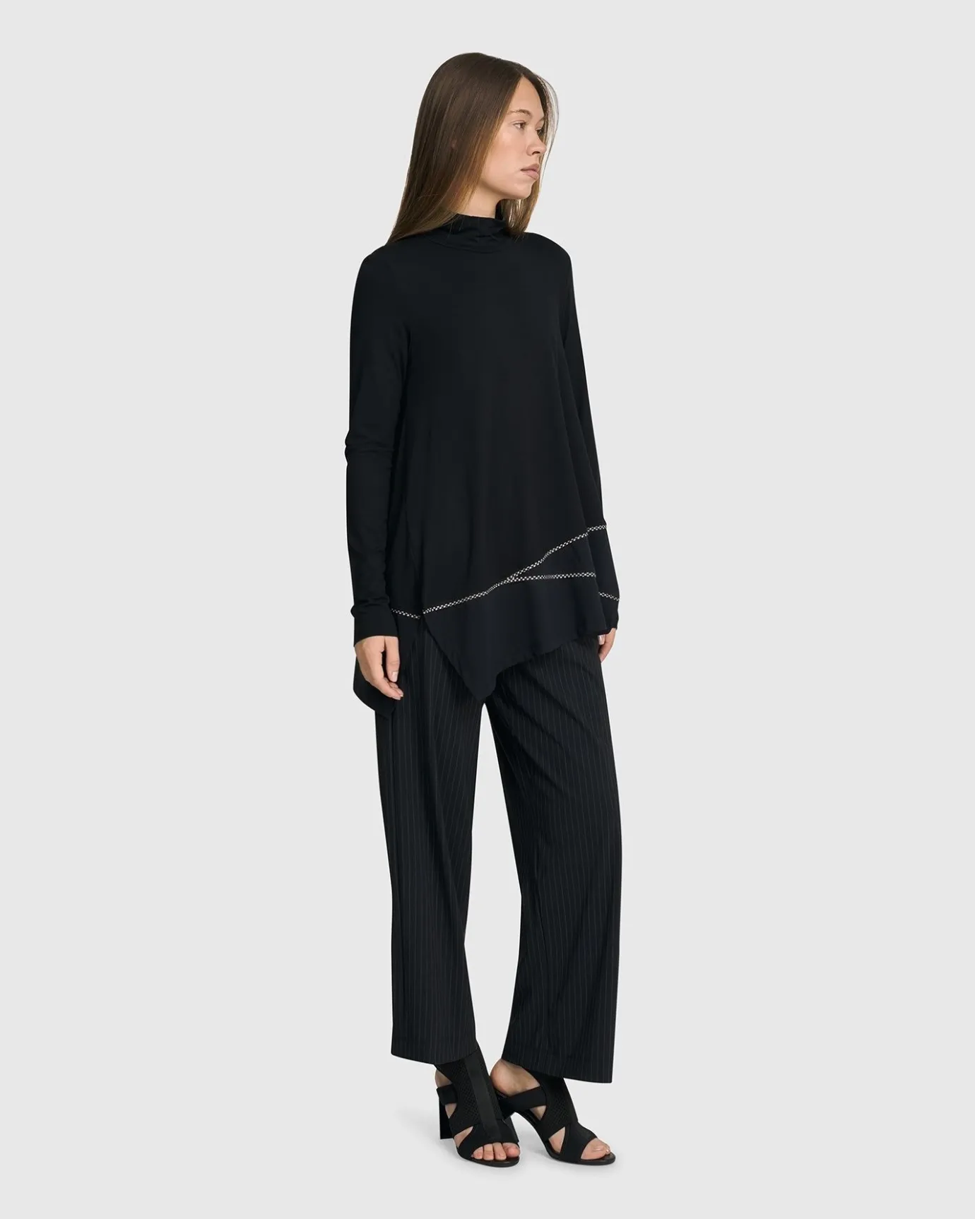 Women Alembika Tops & Tunics<Mazzy Mockneck Top, Black