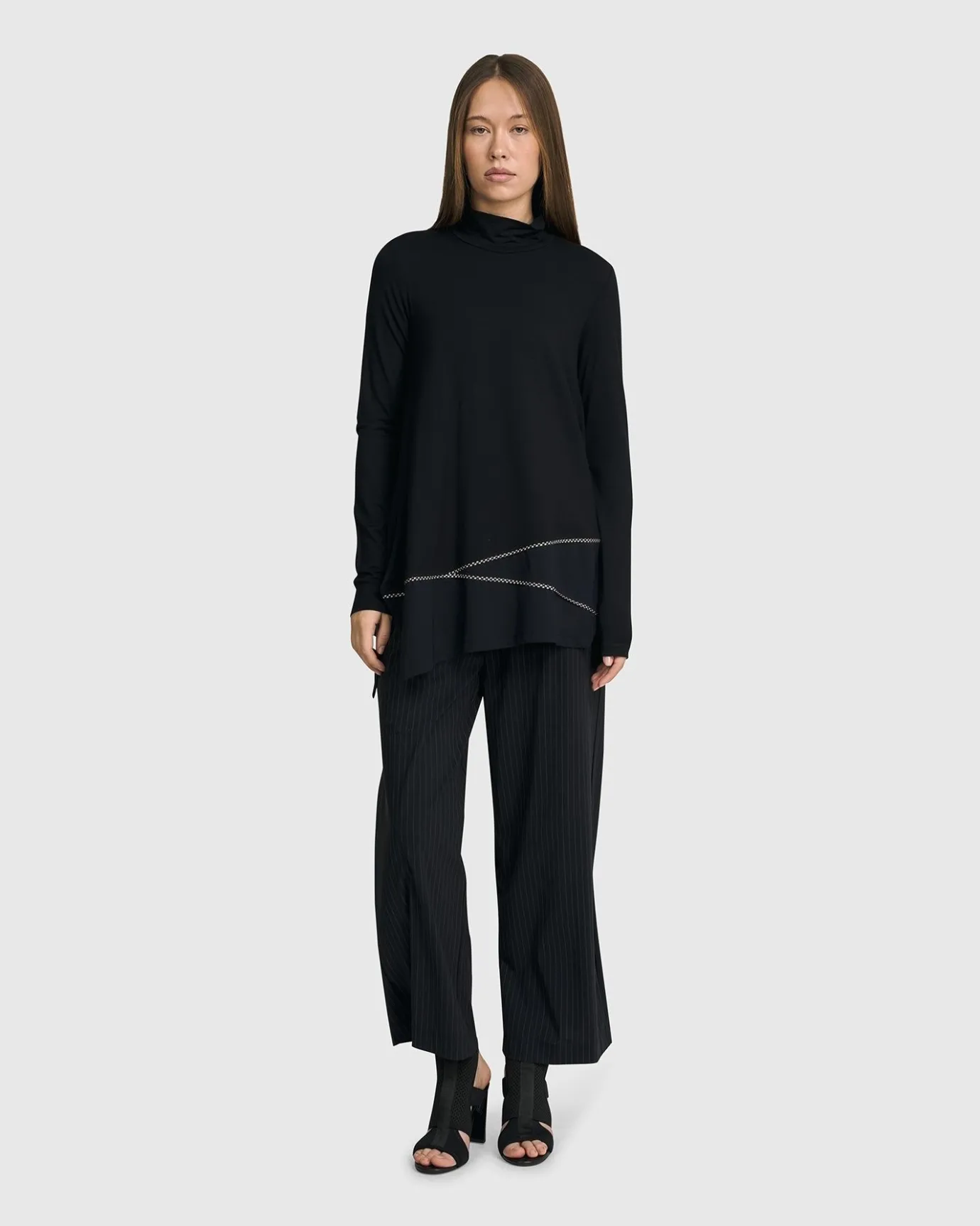 Women Alembika Tops & Tunics<Mazzy Mockneck Top, Black