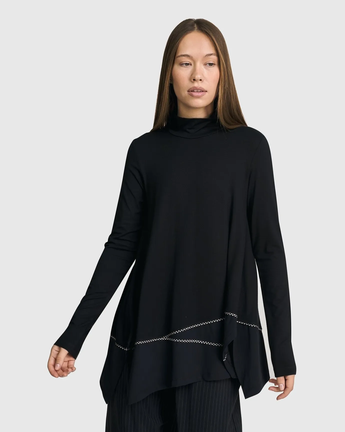 Women Alembika Tops & Tunics<Mazzy Mockneck Top, Black