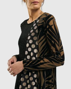 Women Alembika Dresses<Medallion A-Line Dress, Gold