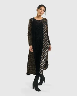 Women Alembika Dresses<Medallion A-Line Dress, Gold