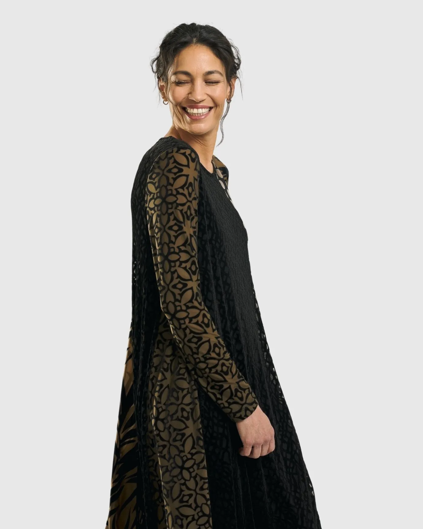 Women Alembika Dresses<Medallion A-Line Dress, Gold