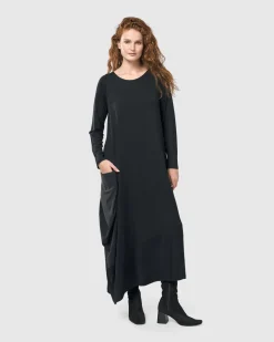 Women Alembika Dresses<Midnight Maxi Dress, Black