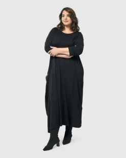 Women Alembika Dresses<Midnight Maxi Dress, Black