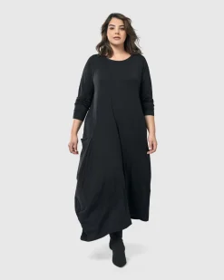 Women Alembika Dresses<Midnight Maxi Dress, Black