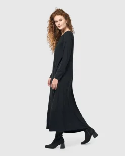 Women Alembika Dresses<Midnight Maxi Dress, Black