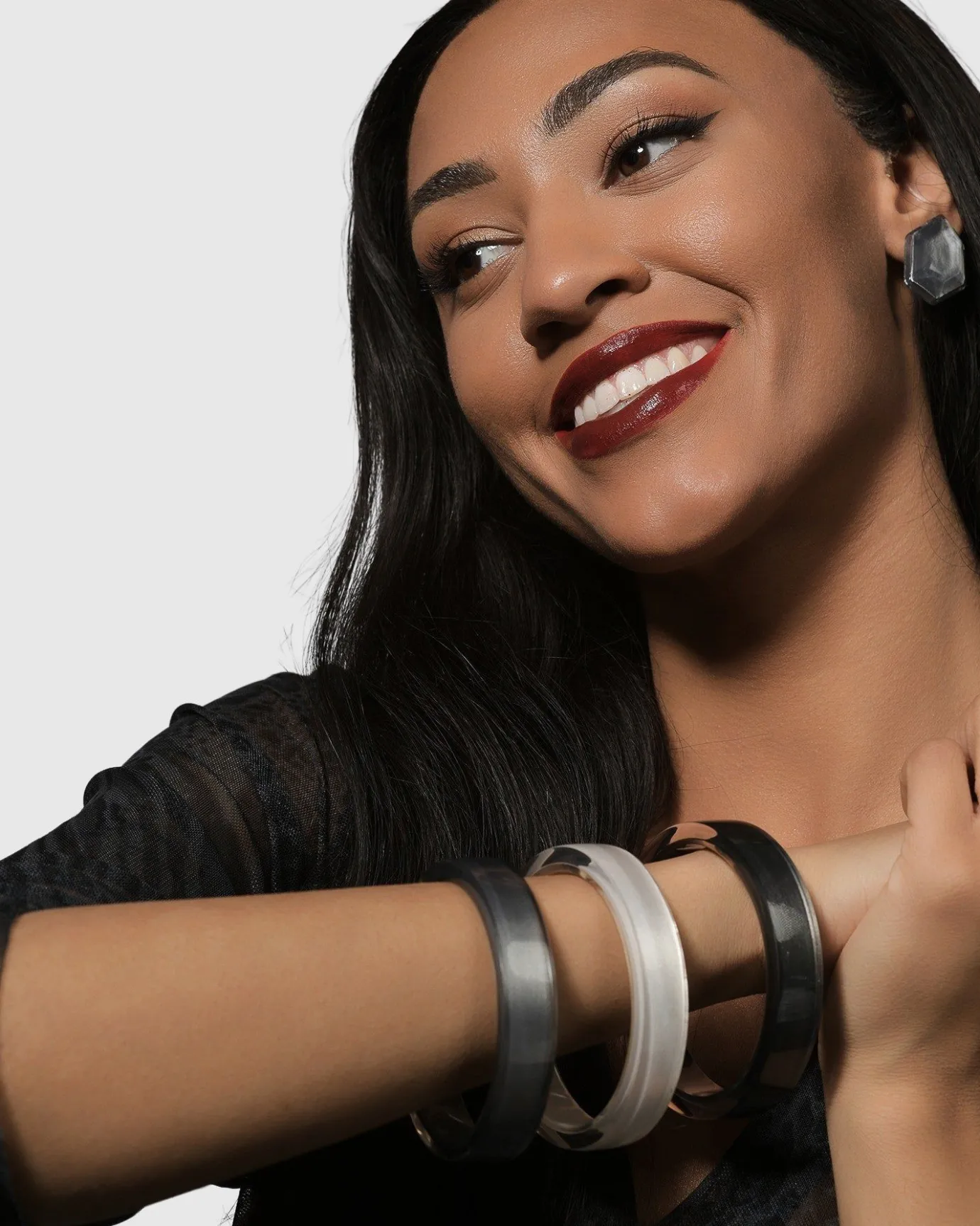 Women Alembika Accessories<Minimalist Bangle Bracelet, Meteor