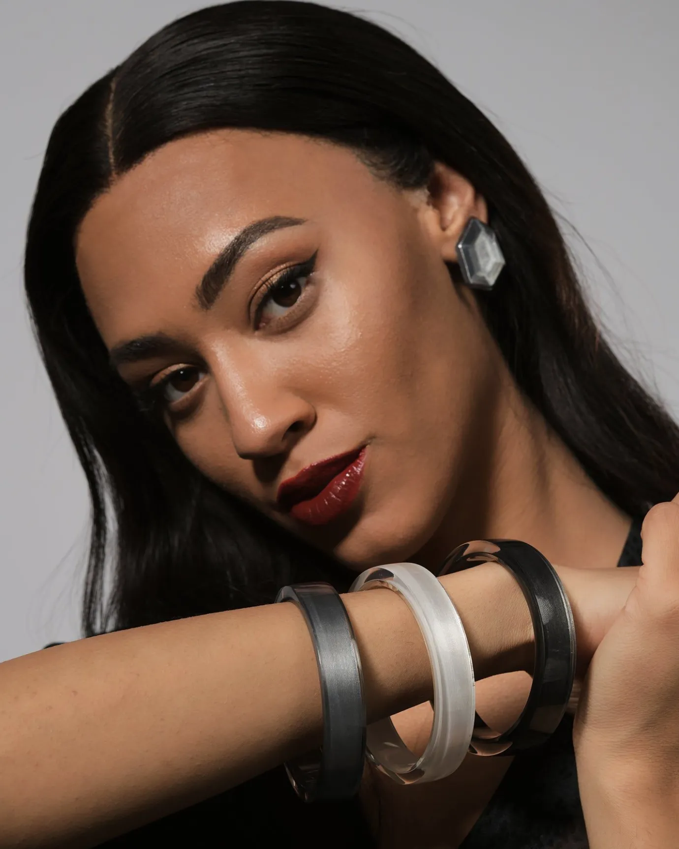 Women Alembika Accessories<Minimalist Bangle Bracelet, Meteor