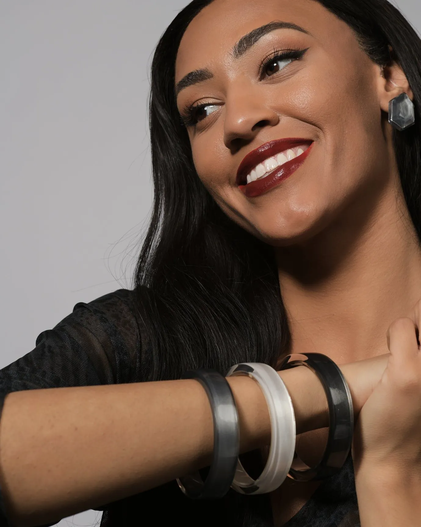 Women Alembika Accessories<Minimalist Bangle Bracelet, Meteor