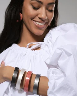 Women Alembika Jewelry<Minimalist Bangle Bracelet, Frost