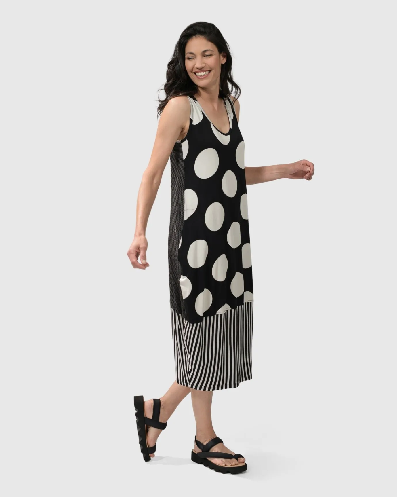 Women Alembika Dresses<Minnie Sleeveless Midi Dress Mono