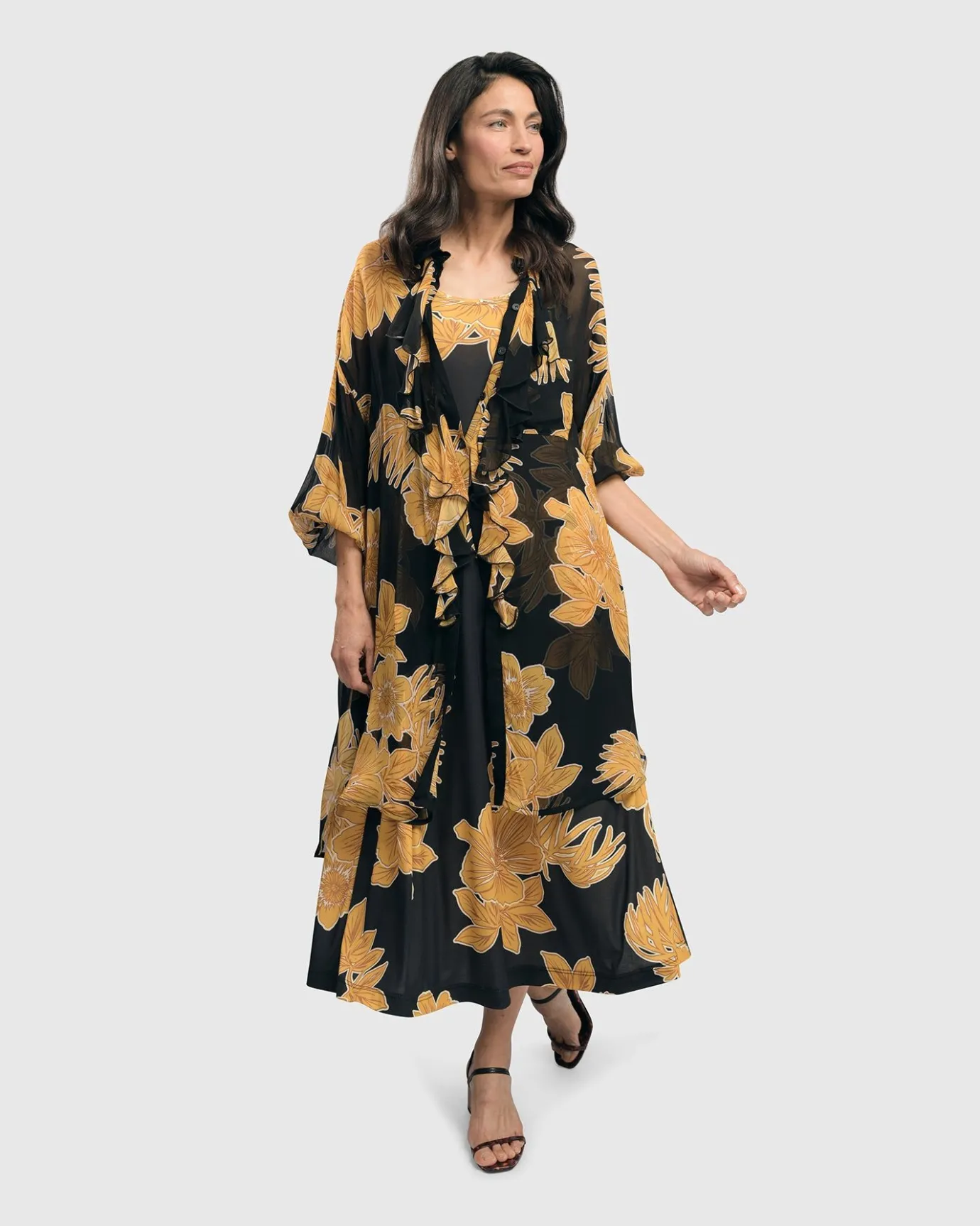 Women Alembika Dresses<Molokai Sleeveless Swing Maxi Dress, Gold