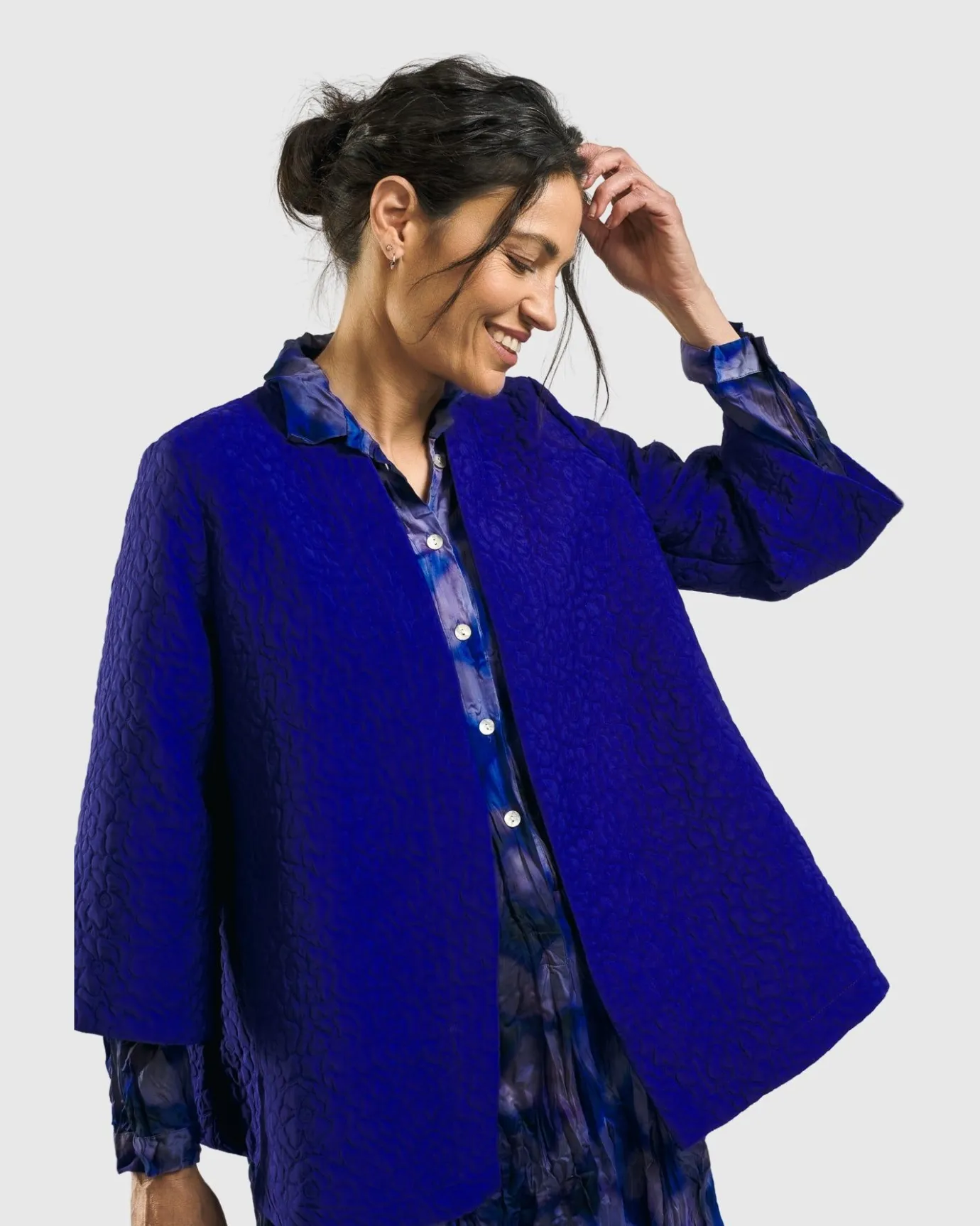 Women Alembika Jackets<Monarch A-Line Jacket, Royal