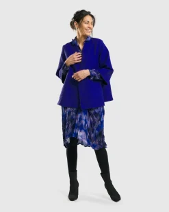 Women Alembika Jackets<Monarch A-Line Jacket, Royal