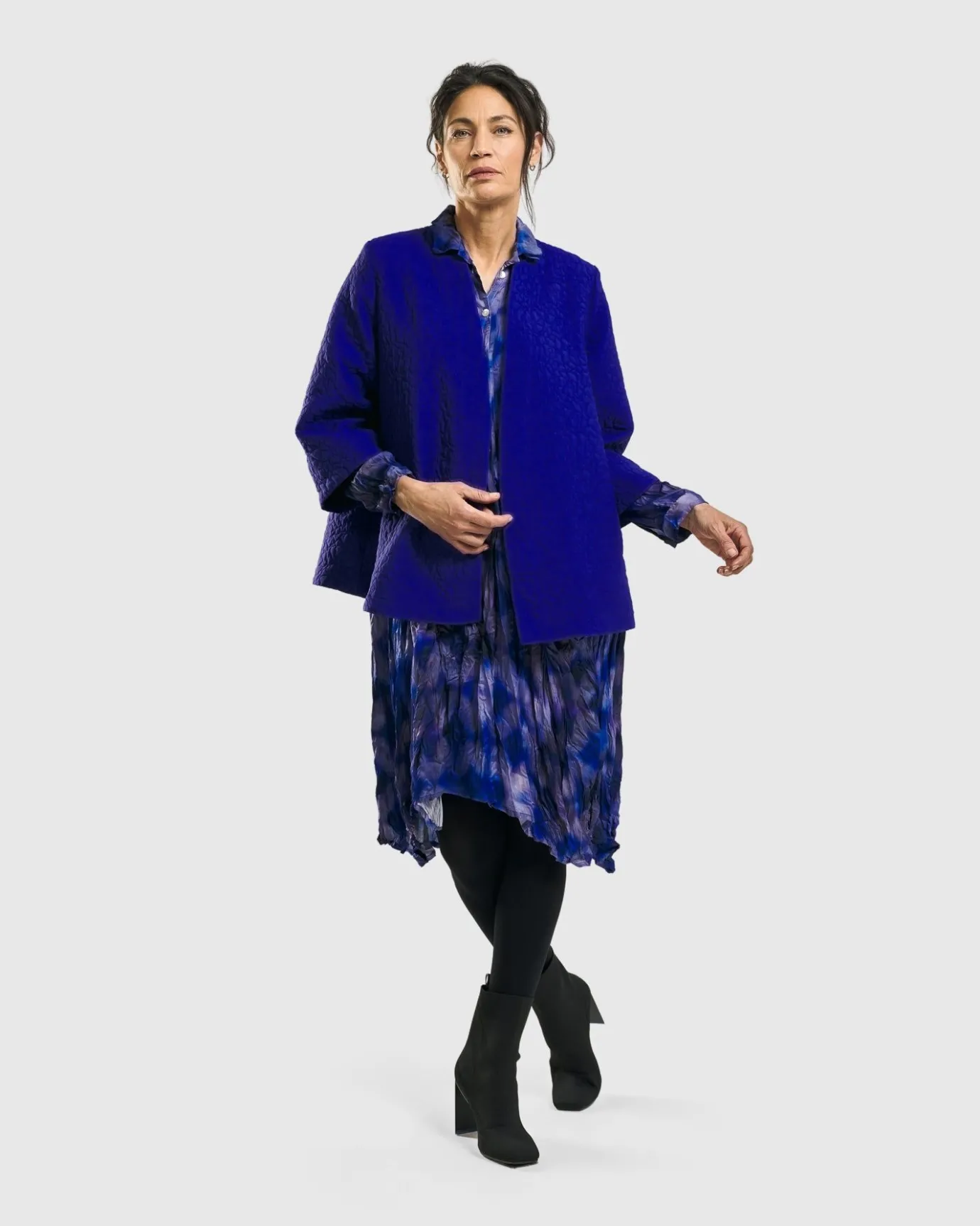 Women Alembika Jackets<Monarch A-Line Jacket, Royal