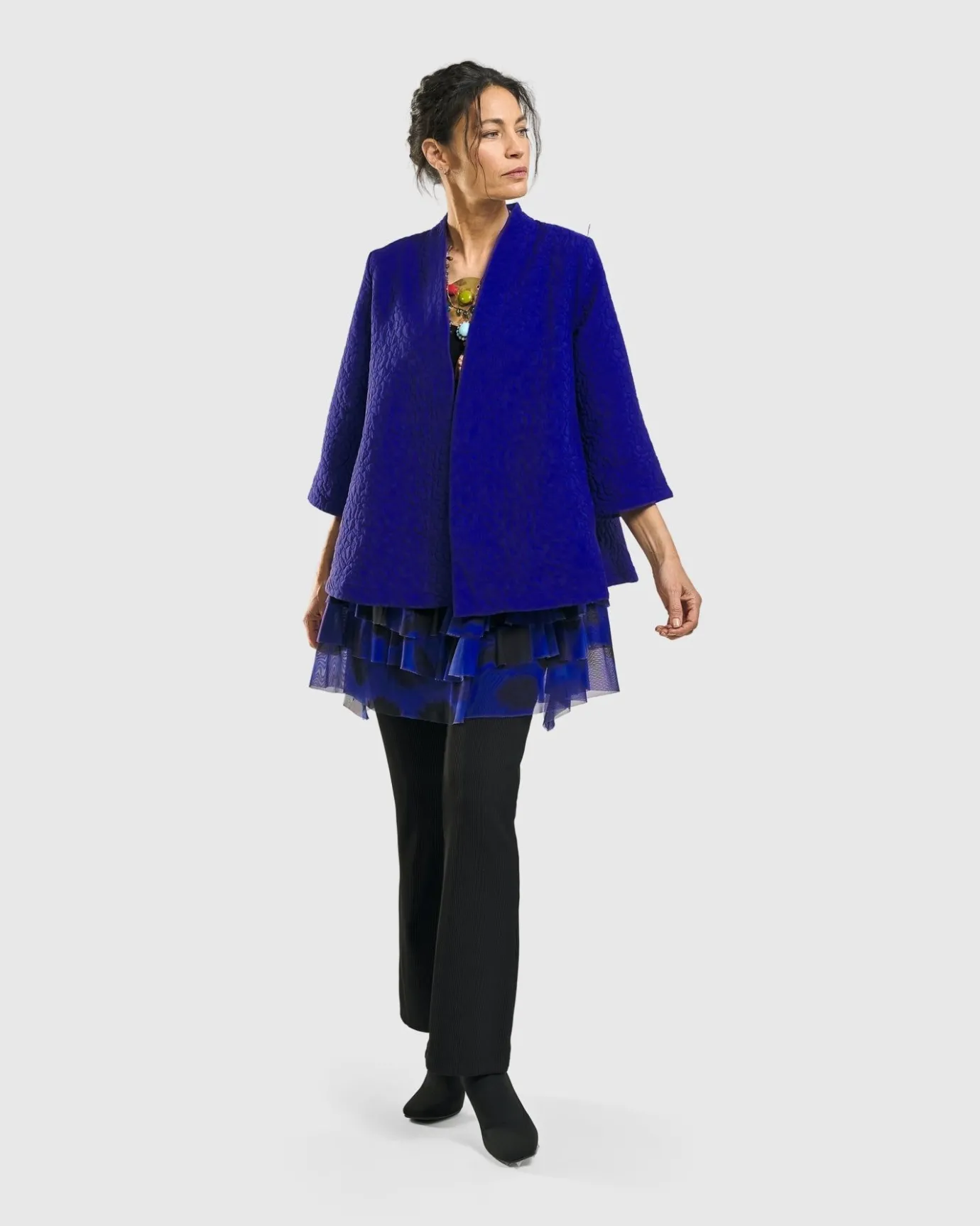 Women Alembika Jackets<Monarch A-Line Jacket, Royal