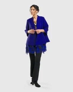 Women Alembika Jackets<Monarch A-Line Jacket, Royal