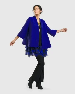 Women Alembika Jackets<Monarch A-Line Jacket, Royal