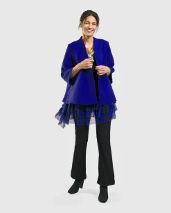 Women Alembika Jackets<Monarch A-Line Jacket, Royal