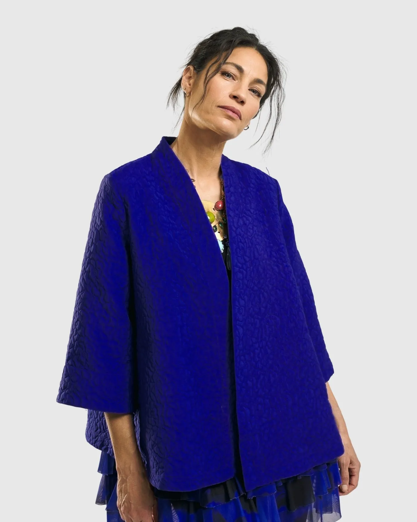 Women Alembika Jackets<Monarch A-Line Jacket, Royal