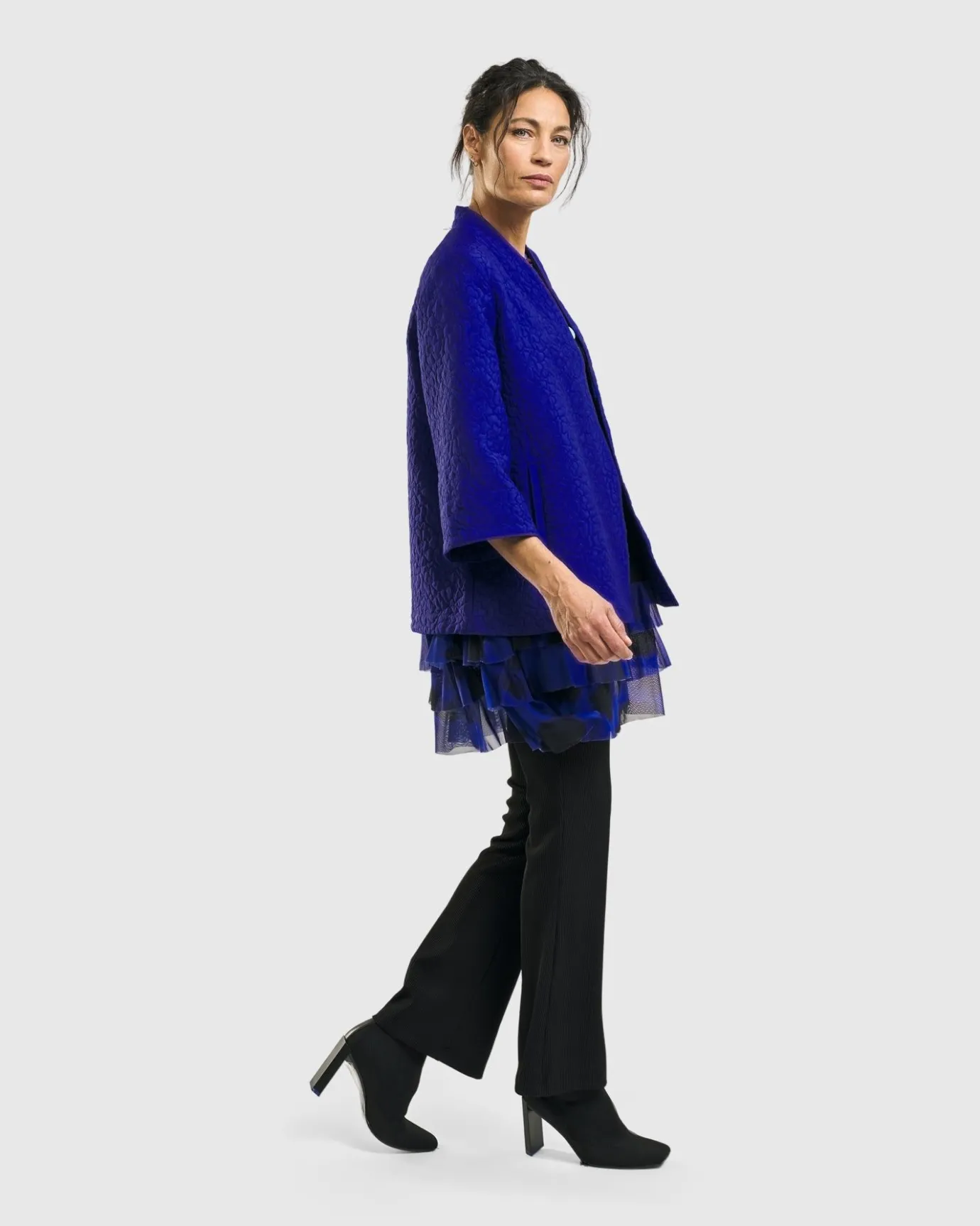 Women Alembika Jackets<Monarch A-Line Jacket, Royal