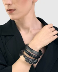 Women Alembika Accessories<Monochrome Bangle Bracelet, Marble