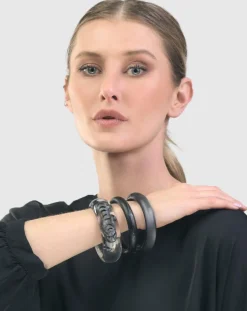 Women Alembika Accessories<Monochrome Bangle Bracelet, Marble