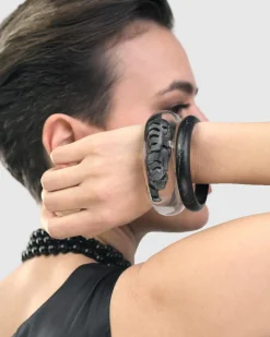 Women Alembika Accessories<Monochrome Bangle Bracelet, Marble