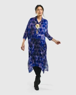 Women Alembika Plus<Moonbeam Midi Dress, Royal