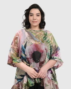 Women Alembika Tops & Tunics<Moonflower Hi Lo Tunic Top, Bouquet