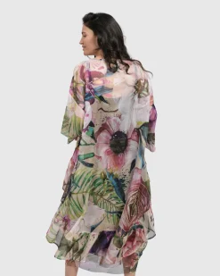 Women Alembika Plus<Moonflower Hi Lo Tunic Top, Bouquet