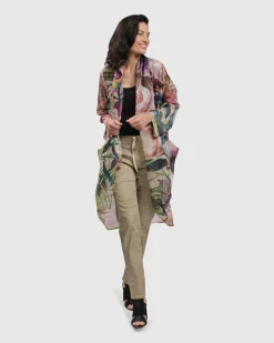 Women Alembika Jackets<Moonflower Sheer Cardigan, Bouquet