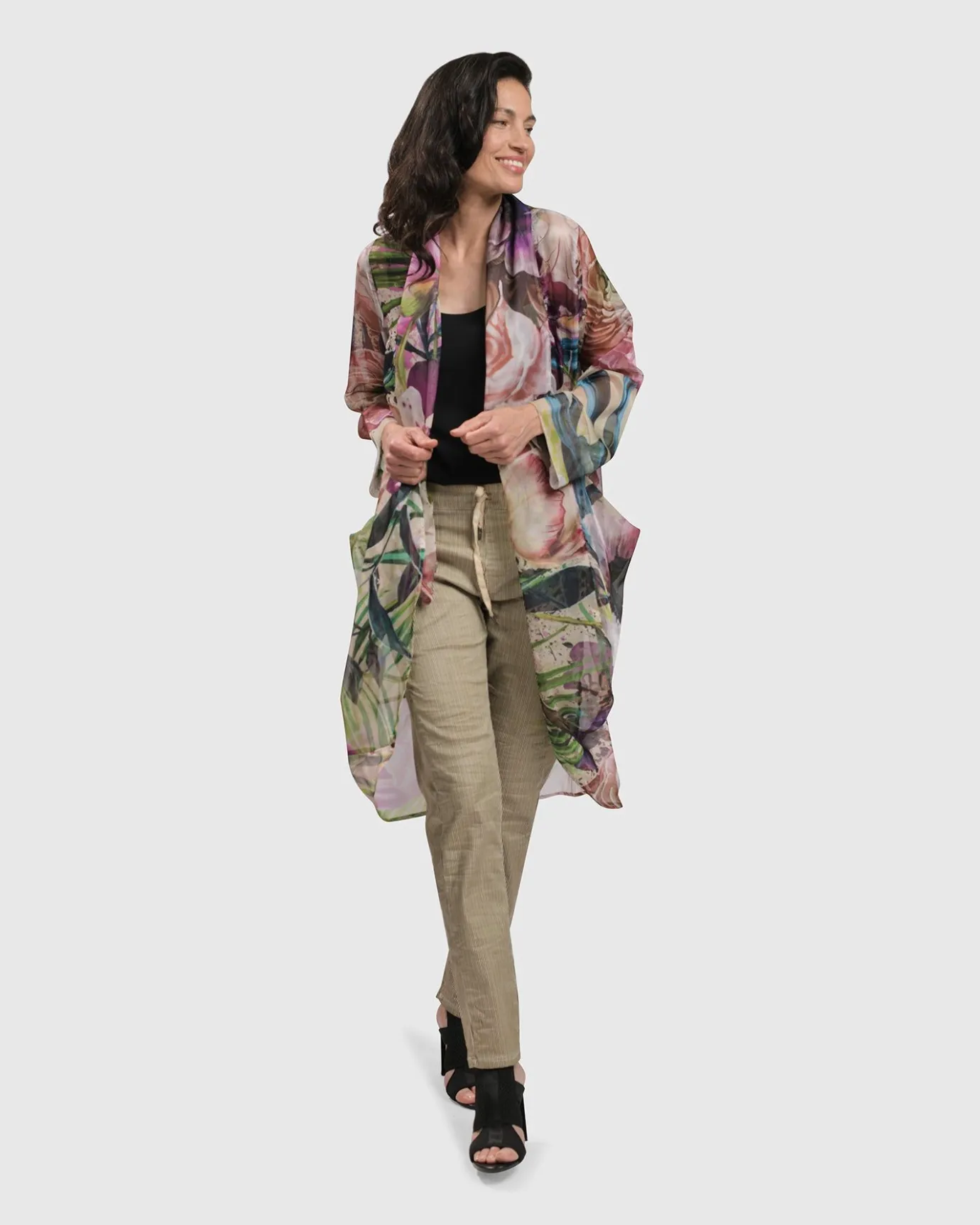 Women Alembika Jackets<Moonflower Sheer Cardigan, Bouquet