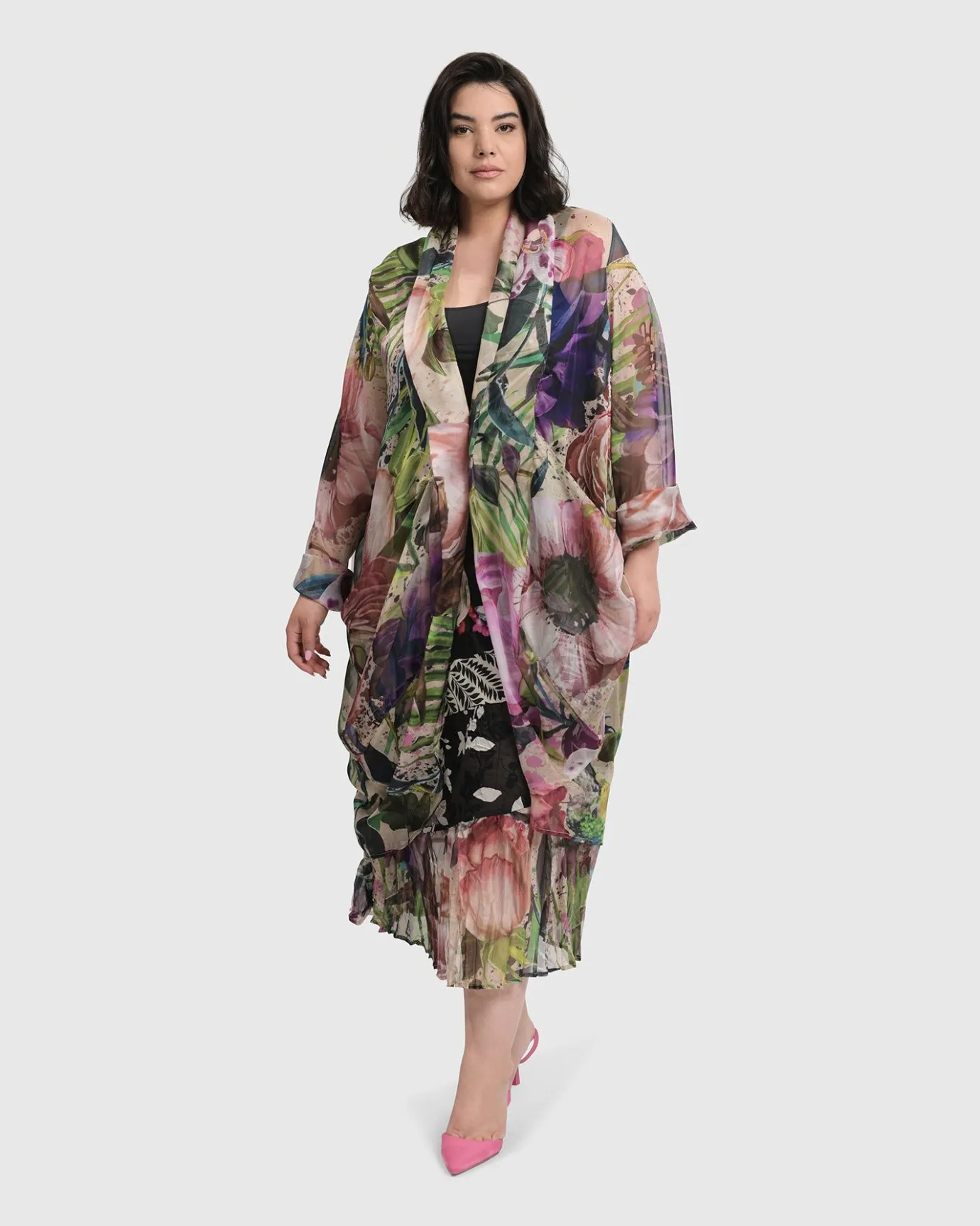 Women Alembika Jackets<Moonflower Sheer Cardigan, Bouquet