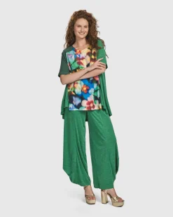 Women Alembika Plus<Morning Dew Punto Pants, Green