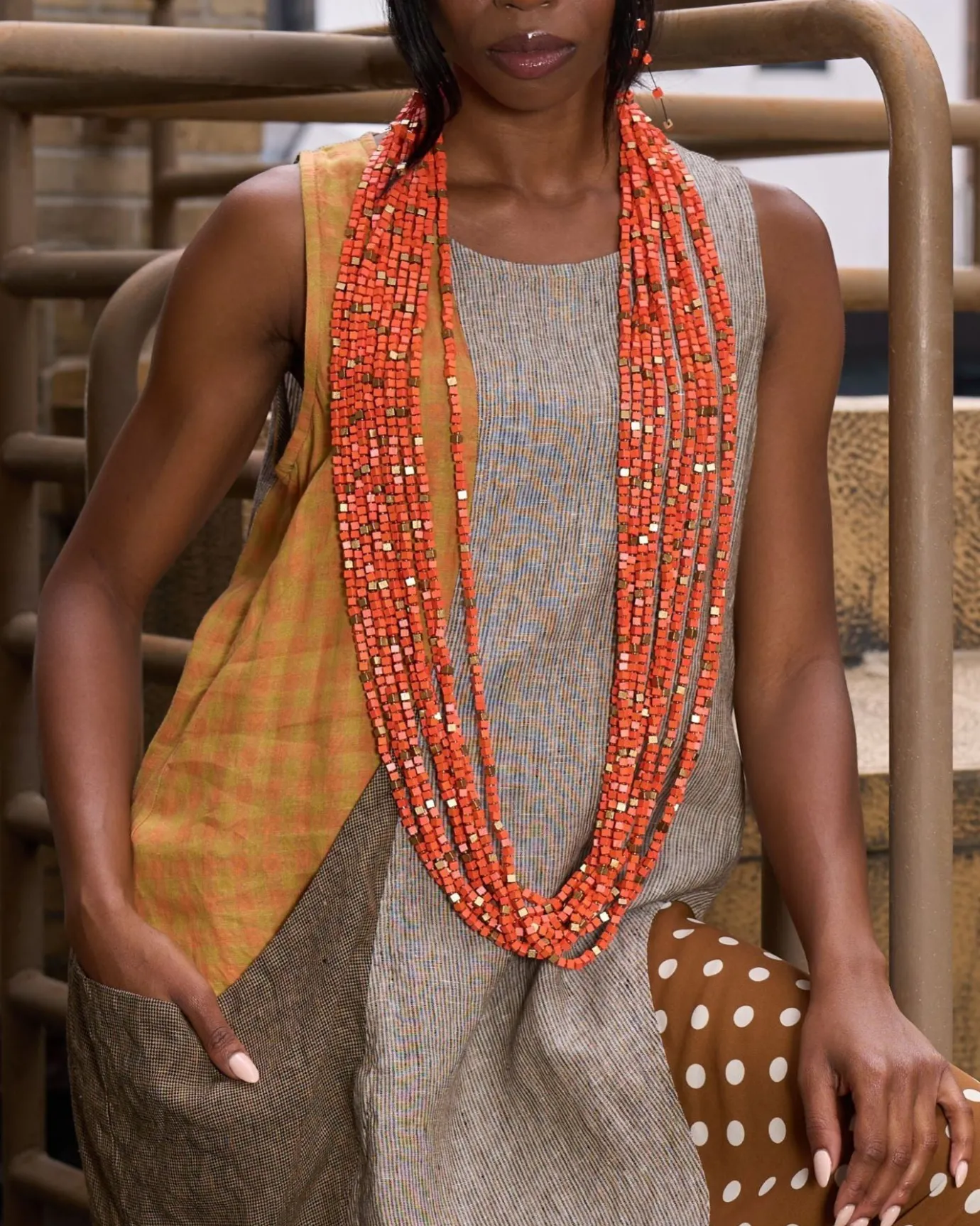 Women Alembika Accessories<Next Pashmina Necklace, Orange