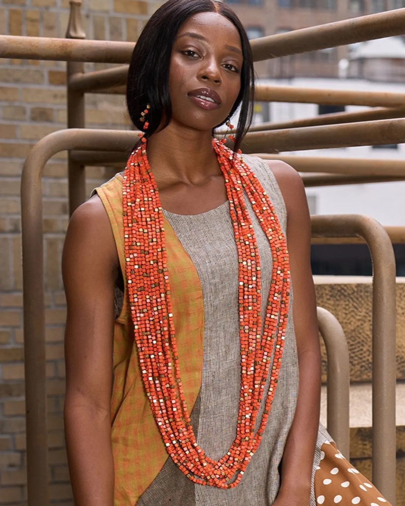 Women Alembika Accessories<Next Pashmina Necklace, Orange