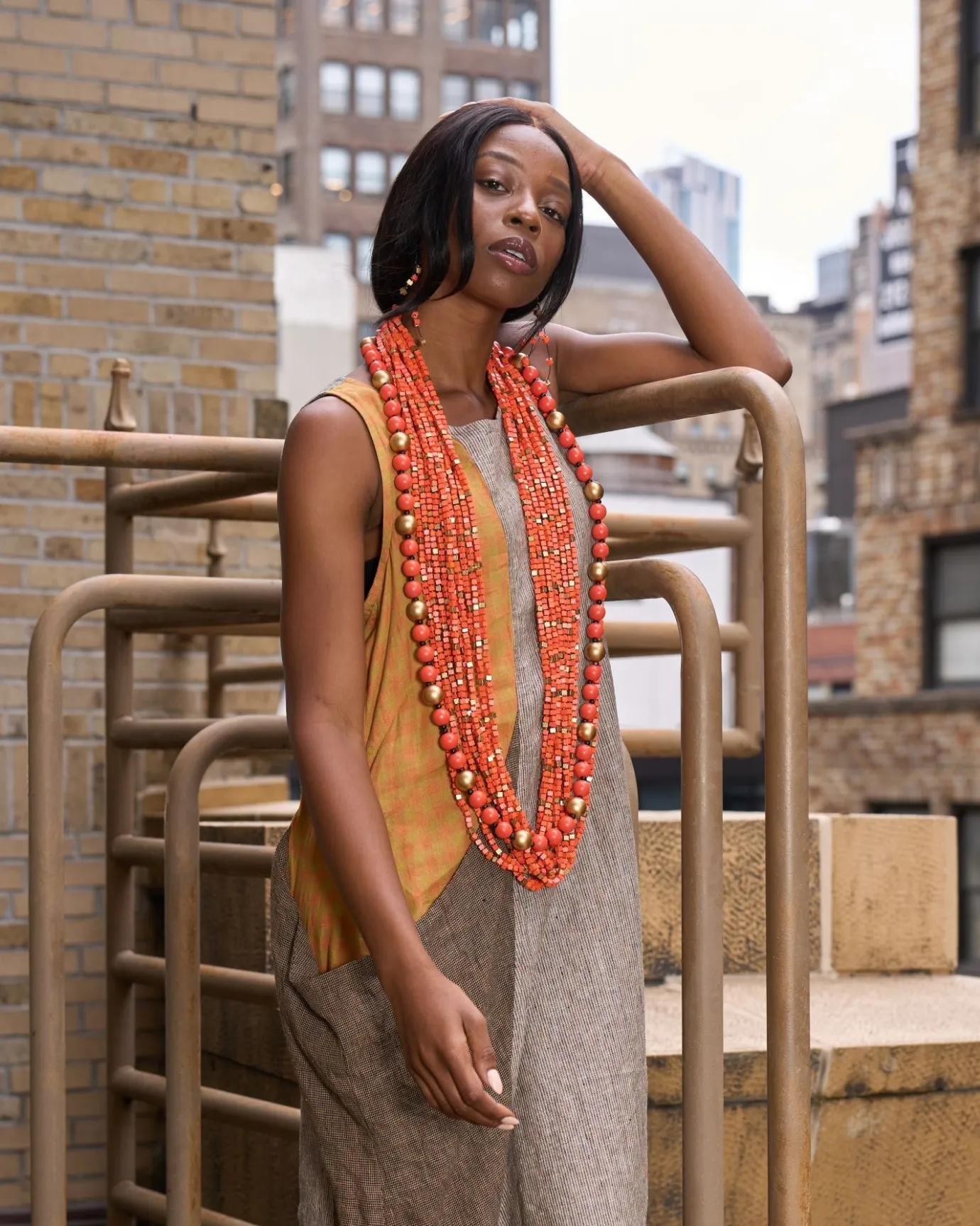 Women Alembika Accessories<Next Pashmina Necklace, Orange