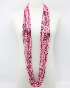 Women Alembika Accessories<Next Pashmina Necklace, Pink/Black