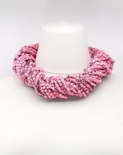 Women Alembika Accessories<Next Pashmina Necklace, Pink/Black