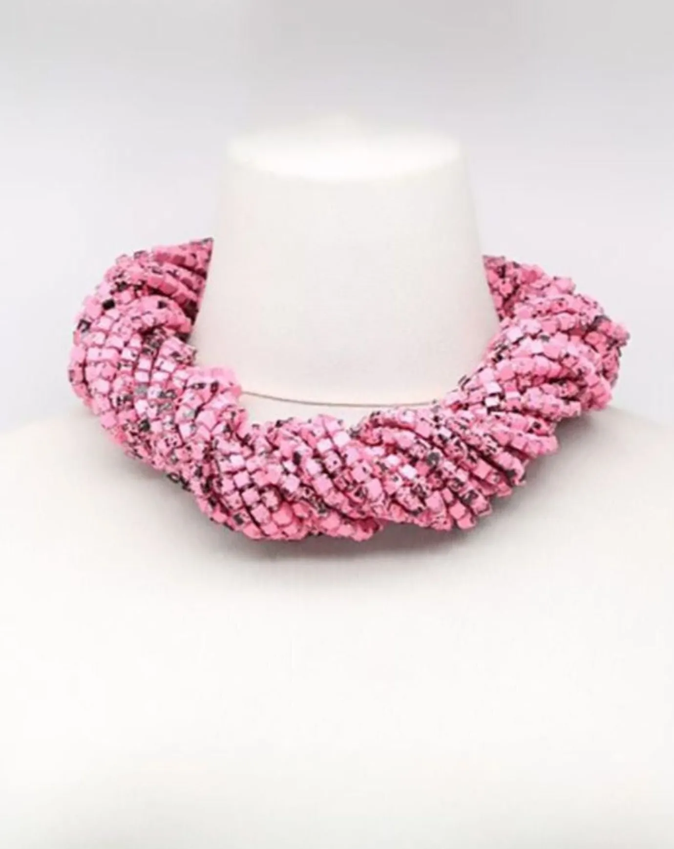 Women Alembika Accessories<Next Pashmina Necklace, Pink/Black