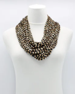 Women Alembika Accessories<Next Pashmina Wooden Beads Necklace, Mosaic